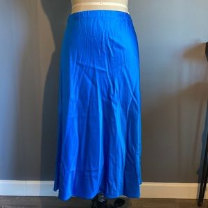 Satin Blue Skirt